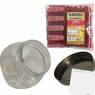 Haribo Goldbären raspberry (1kg Bag gummybear red) single variety