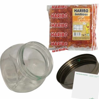 Haribo Goldbären raspberry (1kg Bag gummybear red) single variety