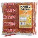Haribo Goldbären raspberry (1kg Bag gummybear red) single variety