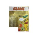 usy Bonboniere + Haribo Goldbären Orange Pack (1kg Beutel) + 1200ml Volumen Glas Größe XL + usy Block