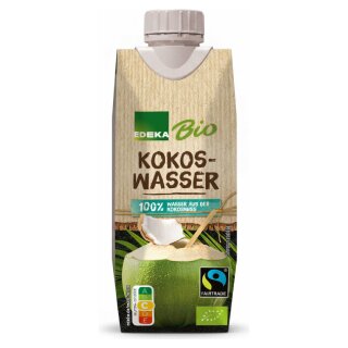 Edeka Kokoswasser kalorienarm fettfrei ohne Zuckerzusatz (330ml Packung)