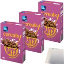 Kölln Cereals Bits mit dunkler Kakaocremefüllung 3er Pack (3x375g Packung) + usy Block