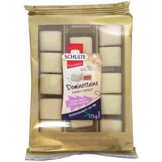 Schulte Dominosteine doppelt gefüllt Weiss 175g MHD 01.05.2024 Restposten Sonderpreis