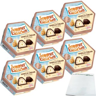 Ferrero Küsschen Vanilla Cream & Cookie 6er Pack (6x180g Packung) + usy Block