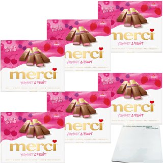 merci Yoghurt & Fruit Limited Edition 6er Pack (6x250g Packung) + usy Block