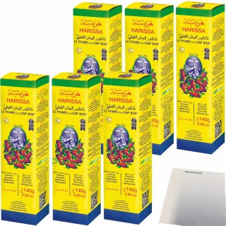 Harissa Le Phare Cap Bon 6er Pack (6x140g Tube) + usy Block