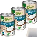 Edeka Bio Kokosnussmilch cremig 6er Pack (6x400ml Dose) + usy Block