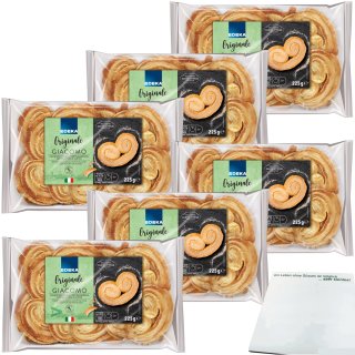 Edeka originale Giacomo Blätterteiggebäck 6er Pack (6x225g Packung) + usy Block
