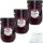 Schwartau Extra Schwarze Johannisbeere Konfitüre 3er Pack (3x340g Glas) + usy Block