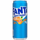 Fanta Pineapple & Grapefruit Zero sugar 3er Pack (72x0,33l Dosen) + usy Block