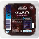 Liakada Kalamata Oliven entsteint 6er Pack (6x90g Packung) + usy Block