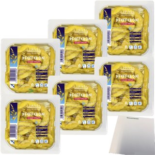 Liakada Pfefferoni Scharf-Pikant 6er Pack (6x125g Packung) + usy Block
