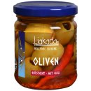 Liakada Oliven mit Chili entsteint 3er Pack (3x90g Glas) + usy Block
