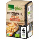 Edeka Bio Weizenmehl Type 550 ideal für Hefegebäck und helle Brote 10er Pack (10x1kg Packung) + usy Block