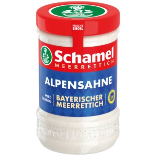 Schamel Bayrischer Sahne-Meerrettich 135g MHD 25.01.2024 Restposten Sonderpreis