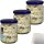 Liakada Knoblauch naturell in Lake 3er Pack (3x120g Glas) + usy Block