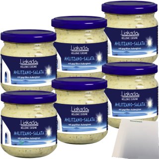 Liakada Melitzano-Salata mit gegrillten Auberginen creme 6er Pack (6x170g Glas) + usy Block