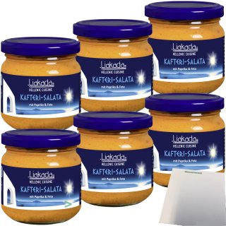 Liakada Kafteri-Salata Mit Paprika & Feta 6er Pack (6x180g Glas) + usy Block