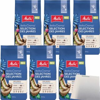 Melitta Bella Crema Selection des Jahres (6x1kg Packung) + usy Block