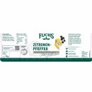 Fuchs Zitronen Pfeffer Gewürzzubereitung 3er Pack (3x75g Dose) + usy Block
