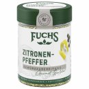 Fuchs Zitronen Pfeffer Gewürzzubereitung 6er Pack (6x75g Dose) + usy Block