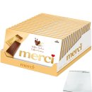 Merci Kaffee-Sahne Tafelschokolade VPE (15x100g Packung) + usy Block