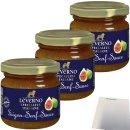 Leverno Feigen-Senf-Sauce 3er Pack (3x120g Glas) + usy Block