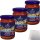 Leverno Pesto All Arrabbiata mit getrockneten Tomaten und Peperoncini 3er Pack (3x125g Glas) + usy Block