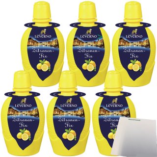 Leverno Zitronen-Fix aus Italien 6er Pack (6x100ml Flasche) + usy Block