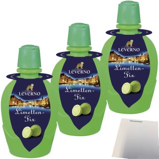 Leverno Limetten-Fix aus Italien 3er Pack (3x100ml Flasche) + usy Block