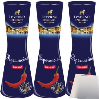 Leverno Peperoncino Chili-Spray 3er Pack (3x40ml Flasche) + usy Block