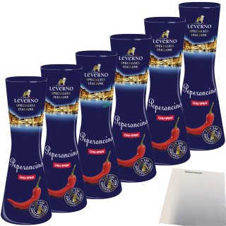 Leverno Peperoncino Chili-Spray 6er Pack (6x40ml Flasche) + usy Block