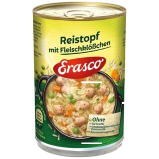 Erasco Reistopf mit Fleischklößchen 3er Pack (3x400g Dose)