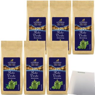 Leverno Pesto Verde Würzmischung für Pasta Gerichte 6er Pack (6x50g Packung) + usy Block