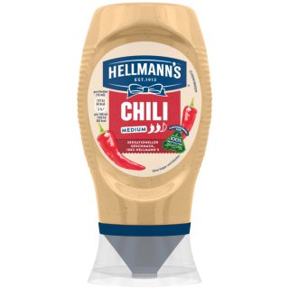 Hellmanns Chili Sauce für Pommes & Burger (250ml Flasche)