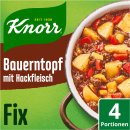 Knorr Fix Bauern-Topf mit Hackfleisch Würzmischung 6er Pack (6x43g Packung) + usy Block