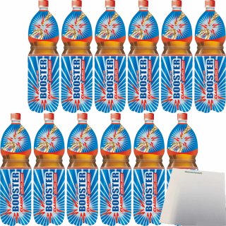 Booster Energy Drink Original PET DPG 2er Pack (12x1,5L Flasche) + usy Block
