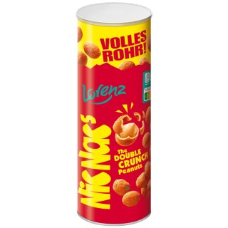Lorenz NicNacs Volles Rohr Erdnüsse in knuspriger Teighülle double Crunch (333g Dose)