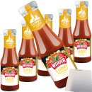 Werder Curry Ketchup Delikat 6er Pack (6x250ml Flasche) + usy Block
