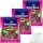 hietschies Saure Dinokrallen saures Fruchtgummi mit Cassis-Vanille-Geschmack 3er Pack (3x125g Packung) + usy Block