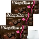 Schogetten Edel Zartbitter Schokolade 50% Kakao 3er Pack...