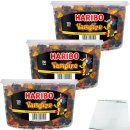 Haribo Vampis Vampire Lakritz-Fruchtgummi Mischung 3er Pack (3x1,2kg Runddose) + usy Block