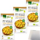 Edeka Bio Chicken Curry Veganes Fertiggericht 3er Pack (3x120g Packung) + usy Block
