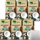 Edeka Bio Kokosnussmilch aus 86% Kokosnussfleisch 6er Pack (6x250ml Packung) + usy Block