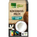 Edeka Bio Kokosnussmilch aus 86% Kokosnussfleisch VPE (12X250ml Packung) + usy Block