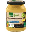 Edeka Bio Apfel-Bananenmark ohne Zuckerzusatz aus 100% Frucht 3er Pack (3x360g Glas) + usy Block