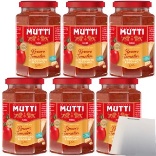 Mutti Pasta Sauce mit Parmigiano Reggiano 6er Pack (6x400g Glas) + usy Block