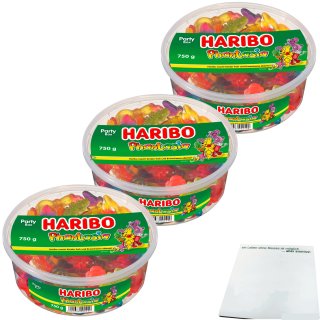 Haribo Phantasia Party Box 3er Pack (3x750g Dose) + usy Block