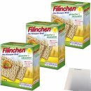 Filinchen Glutenfrei das Knusperbrot 3er Pack (3x100g Packung) + usy Block