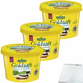 Grafschafter Goldsaft Zuckerrübensirup 3er Pack (3x225g Packung) + usy Block